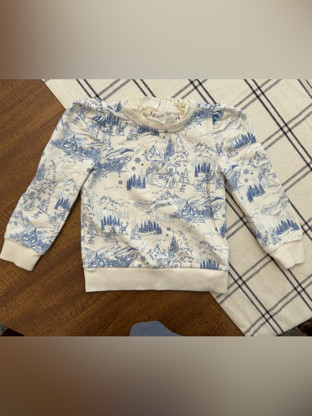 Janie and Jack x Disney Frozen Anna Elsa Swearshirt Toddler Girls Size 3